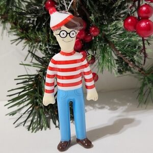 Where's Waldo Decoupage Christmas Tree Ornament